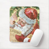  kerstman met lijst muismat (Met muis)