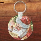 kerstman met lijst sleutelhanger (Voorkant)