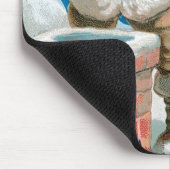  Kerstman met maan Muismat (Hoek)