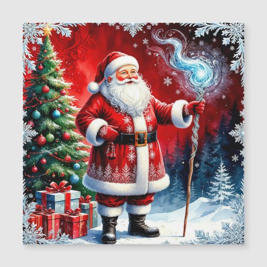 Kerstman met magische staf (Voorkant)
