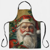Kerstman met maretak schort (Voorkant)