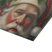 Kerstman met maretak snijplank (Hoek)