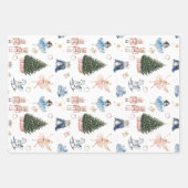 Kerstman met Notenkraker Inpakpapier Vel (Voorkant)