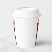 Kerstman met ondeugende lijst papieren bekers (Rechts)