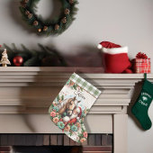 Kerstman met paard en kerst kaart