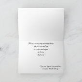 Kerstman met paarden en slee Kerstmis Feestdagen Kaart (Binnen)