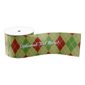 Kerstman met persoonlijke boodschap grosgrain lint (Spoel)