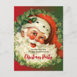 kerstman met pijnlijke kerstmis briefkaart