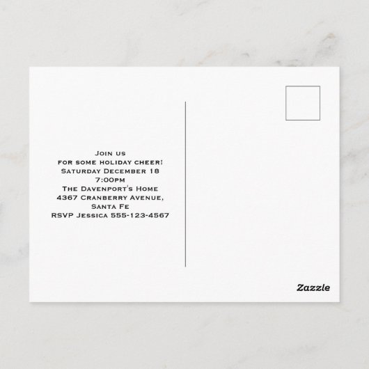 kerstman met pijnlijke kerstmis briefkaart (Achterkant)