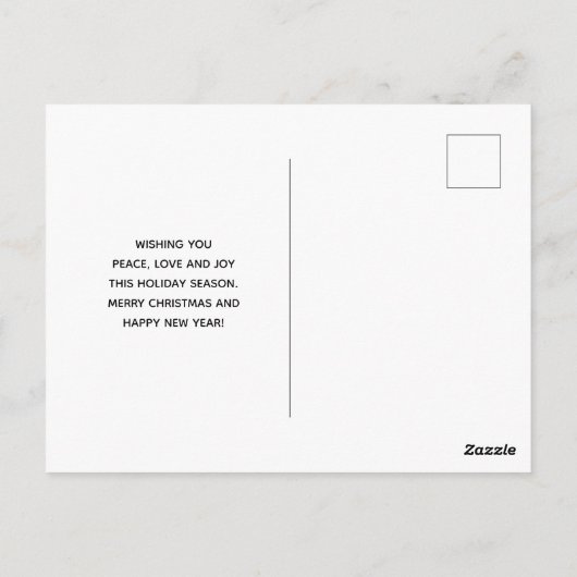 kerstman met pijnlijke kerstmis briefkaart (Achterkant)