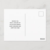  kerstman met pijnlijke kerstmis briefkaart (Achterkant)