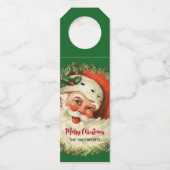 kerstman met pijnlijke kerstmis flessenhanger (Voorkant)