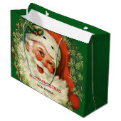  kerstman met pijnlijke kerstmis groot cadeauzakje (Voorkant Gekanteld)