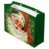  kerstman met pijnlijke kerstmis groot cadeauzakje (Achterkant Gekanteld)