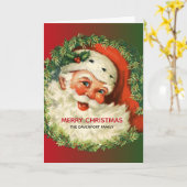 kerstman met pijnlijke kerstmis kaart (Gele Bloem)