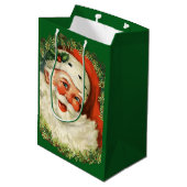  kerstman met pijnlijke kerstmis medium cadeauzakje (Achterkant Gekanteld)