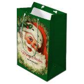  kerstman met pijnlijke kerstmis medium cadeauzakje (Voorkant Gekanteld)