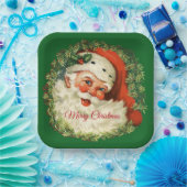  kerstman met pijnlijke kerstmis papieren bordje (Feest)