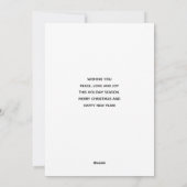  kerstman met Pine Wreatay Card Feestdagenkaart (Achterkant)