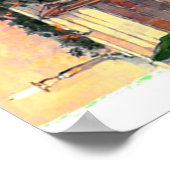  kerstman met poster voor kinderen (Hoek)