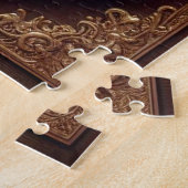 Kerstman met puppie aan de piano legpuzzel (Zijkant)