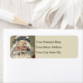  kerstman met Quill Pen Etiket (Insitu)