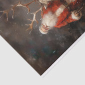 Kerstman met rendier 1 Decoupage papier (Detail)