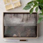 Kerstman met rendier 1 Decoupage papier (Geschenk)