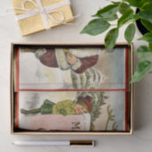 Kerstman met rendier en kind Tissuepapier (Geschenk)