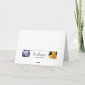 Kerstman met rendier Kaart (Achterkant)