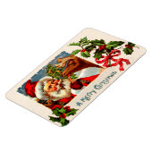 Kerstman met rendier magneet (Linkerzijde)