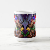 Kerstman met rendieren Grappige kerstkoffie Mok (Center)