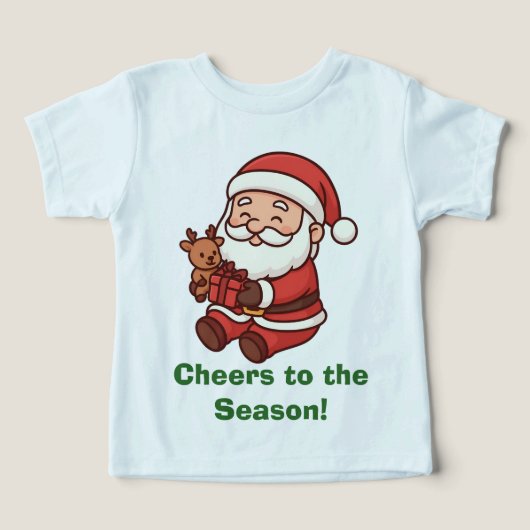 Kerstman met rendierenspeelgoed (Design voorkant)