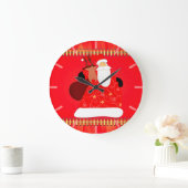 Kerstman met rendierkerstFeestdagen Grote Klok (Huis)