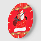 Kerstman met rendierkerstFeestdagen Grote Klok (Hoek)