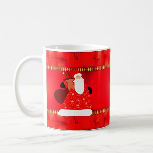 Kerstman met rendierkerstFeestdagen Koffiemok (Links)