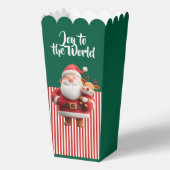 Kerstman met rendierspeeltje bedankdoosjes (Achterkant)