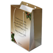  kerstman met rendierster medium cadeauzakje (Achterkant Gekanteld)