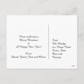  kerstman met Retro Feestdagenkaart (Achterkant)