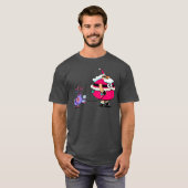 kerstman met retro t-shirt (Voorkant volledig)