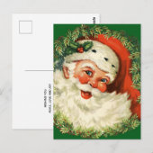 kerstman met ringzegen briefkaart (Voorkant / Achterkant)