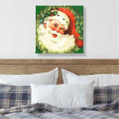 kerstman met ringzegen canvas afdruk (Insitu (Slaapkamer))