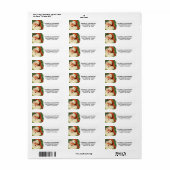 kerstman met ringzegen etiket (Full Sheet)