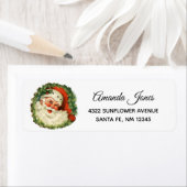 kerstman met ringzegen etiket (Insitu)