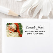 kerstman met ringzegen etiket (Insitu)