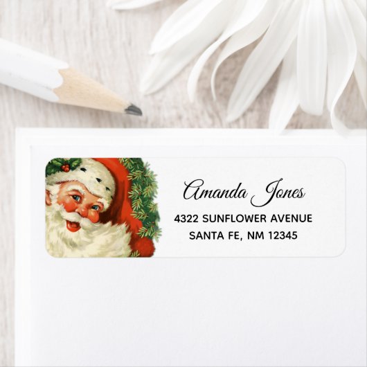  kerstman met ringzegen etiket (Insitu)