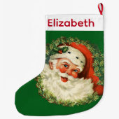  kerstman met ringzegen grote kerstsok (Achterkant)