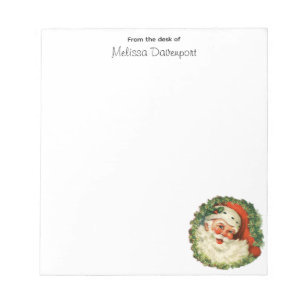 kerstman met ringzegen notitieblok