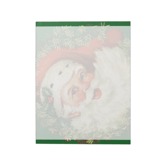  kerstman met ringzegen notitieblok (Linkerzijde)