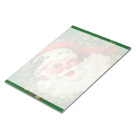  kerstman met ringzegen notitieblok (Schuin)